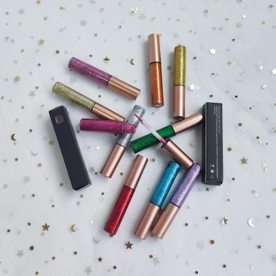 China Wholesale Waterproof Eye Liner Private Label 10 Color Liquid Glitter Waterproof Eyeliner For Eyes Makeup for sale