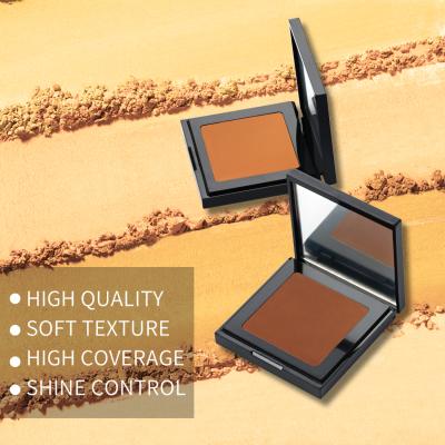 China Translucent Moisturizer Powder Samples Makeup Oil Control Custom Compact Brown Facial Powder for sale