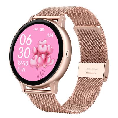 China Pro Lady Dt88 Smart Watch Stainless Steel Waterproof Heart Rate Blood Pressure Tracker 1.2 Inch Hd Screen Fashion Wristband Sports Smartwatch for sale