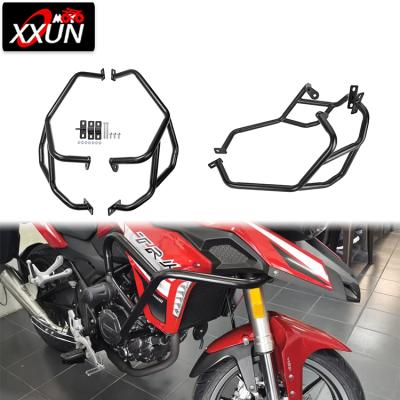 China XXUN Motorcycle Engine Parts Bumper Crash Bar Steel Top Frame Guard Falling Protector For Benelli 2019 2020 Benelli 251 BJ250 2018 tech merge for sale