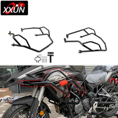 China XXUN Steel Motorcycle Crash Bar Engine Frame Protector Upper Guard For Benelli 2018 2019 2020 2021 Benelli 502 TRK502X BJ 500 GS 2017 Tech Focus for sale