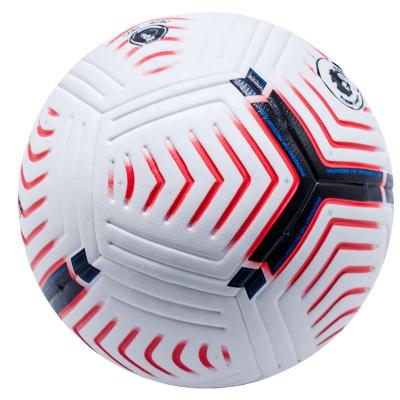 China Outdoor Sports Field Red White Blue OEM Customized Logo High Quality Football Soccer Ball for sale