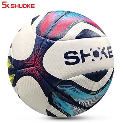 China Soft Touch Free Samples PU American Football Training / Promotion Leather Soccer Ball for sale