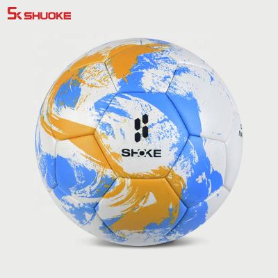 China Wholesale Soft Touch Customize Football Thermal Bonded PU Football Leather pelotas de futbol 5 for sale