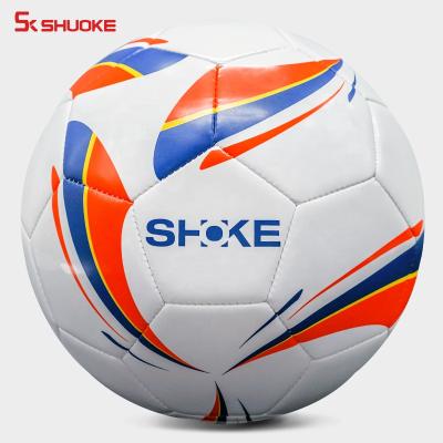 China Match & official training size soccer ball match quality pvc laminated football to bulk shape for sale