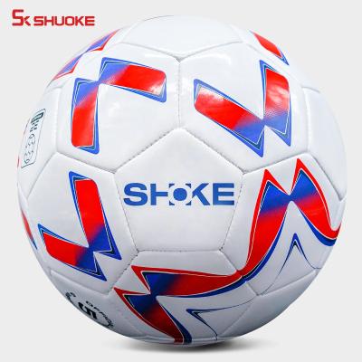 China Match & official training size soccer ball match quality pvc laminated football to bulk shape for sale