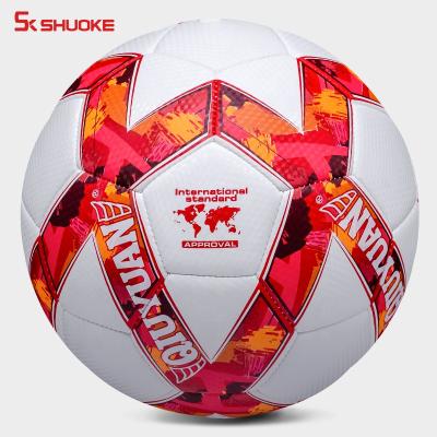 China Match & Official Training Size Soccer Ball Match Quality PU Laminated Football To Form Bulk for sale