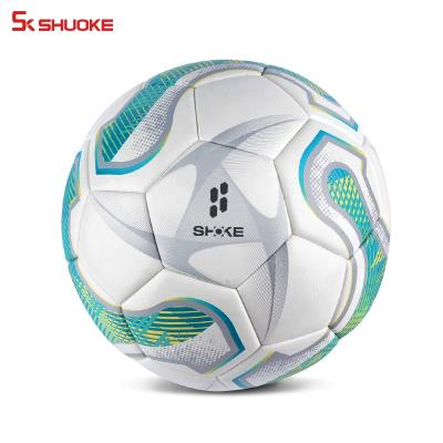 China Modern Wholesale Soccer Sport Football Customize PU Leathers Fustal Thermal Bonded Ball for sale