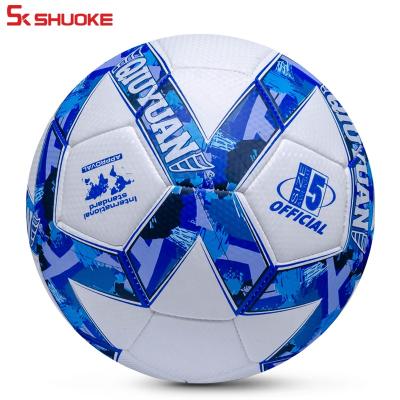 China Hot Selling Team Sporting Games PU Match Design Cheap Size 5 Football Country Flag Soccer Ball Official Football for sale