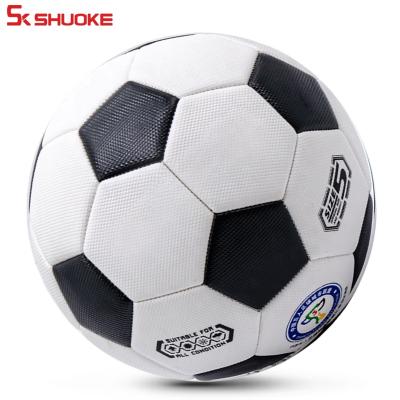 China Durable Turkey Market Factory China Ball Low Price Custom Leather Black PVC Football for sale