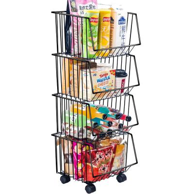 China Yiehoom OEM/ODM metal iron kitchen cart home utility home utility products estante bano kitchen storage rack viable cocina for sale