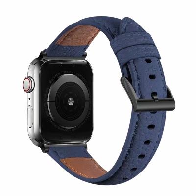 China Young And Energetic Wholesale High Quality Soft Leather Watch Band For Apple Watch 38mm 40mm 42mm 44mm for sale