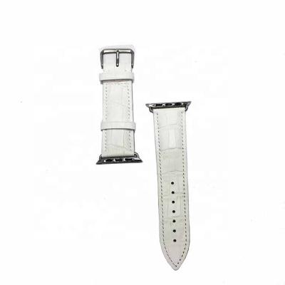 China Designers Durable Professional Smart Genuine Crocodile Wrist Watch Leather Band for sale