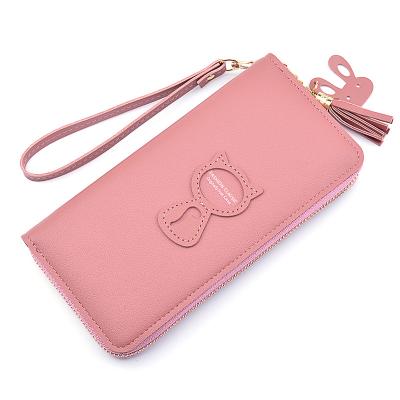 China Waterproof 2021 Ladies New Cute Women Wallets Purse Chains Long Wallet Card Holders Phone Bag Purse For Girls Female for sale