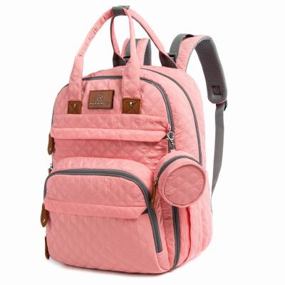 China Supplier Free Packing Customized Durable Checked Baby Mummy Nappy Diaper Waterproof Bag for sale