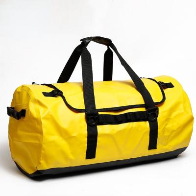 China Fashion Custom Cheap Fashion Yellow PVC Travel Duffel Bag Waterproof Sports Duffel Bag Sport Duffel Bag for sale