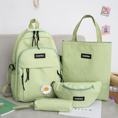 China Girls New Design Waterproof Fashion 4 Pcs Set Bags School Backpacks Set For Teens for sale