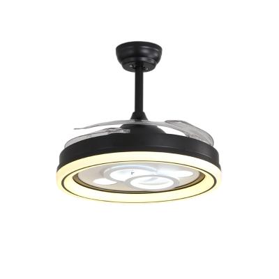 China Modern Luxury Ceiling Fan Light Led 42 Inch Ceiling Light Invisible Fan Chandelier for sale