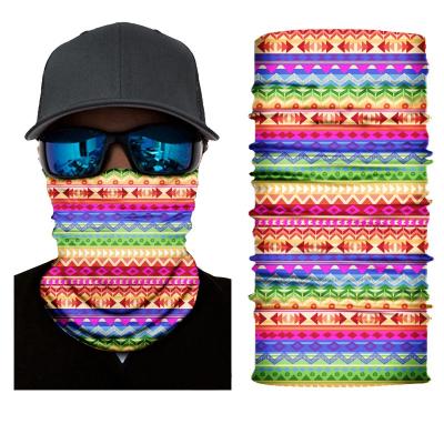 China Headwear Logo Tubular Bandana Colorful Custom Sun Protection Neck Cuff Sun Tube Sports Headwear Seamless Bandana for sale