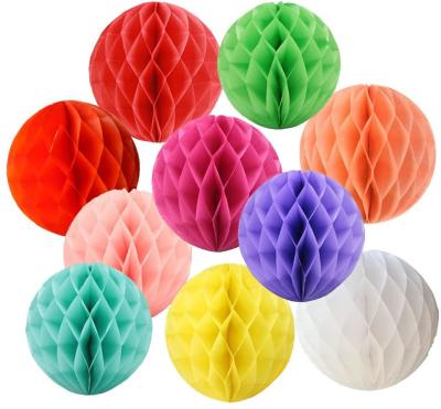 China China Various Sizes Tissue Paper Honeycomb Ball Decorations Colorful Honeycomb Lantern For Party for sale