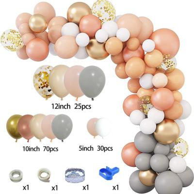 China Arch of Rose Gold Latex Balloon Sets Garland Birthday Wedding Party Festival Decoration Decoration for sale