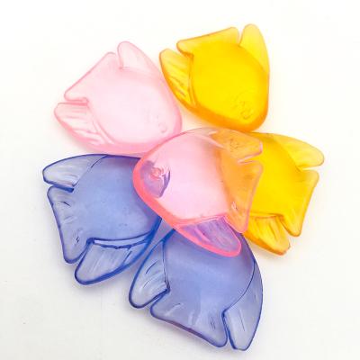 China Hot Sale Acrylic Peach Shaped Crystal Gem Stone Vase Acrylic Fillers Acrylic Bead Home Decoration for sale