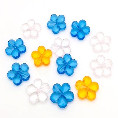 China Factory Wholesale Transparent Acrylic With Hole Flower Acrylic Beads For Wedding Centerpieces Party Decoration for sale