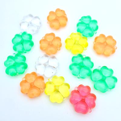 China Wholesale Acrylic Flower Transparent Beads For Garment Accessories for sale