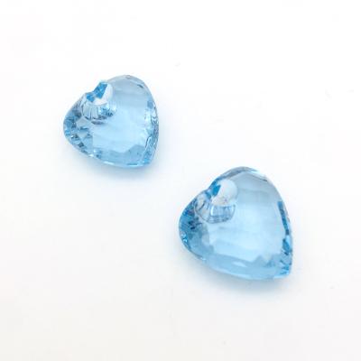 China Acrylic factory transparent acrylic beads with hole wholesale acrylic heart beads for jewelry making for sale