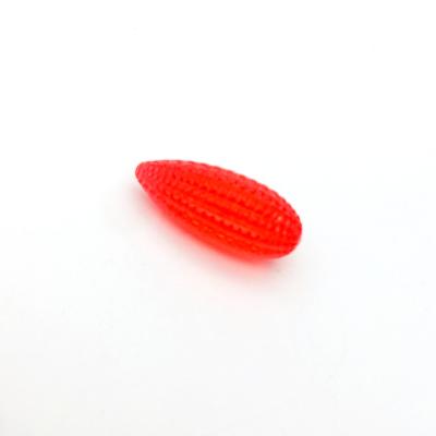 China Wholesale Red Color Acryilc Corn 25MM Acrylic Transparent Beads Decoration And Accessories for sale