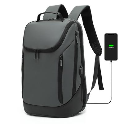 China With USB Anti Thief Business Custom Waterproof Men Nylon Laptop Backpack With Left Usb Laptop School Backpack For Traveling for sale