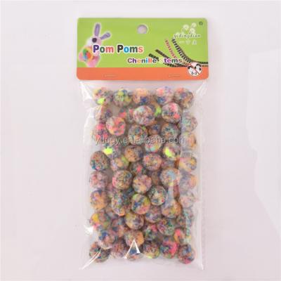 China DIY Craft Factory Supply DIY Crafts Mixed Color Terylene Pompoms Toys for Kids or Wedding Party Decoration for sale