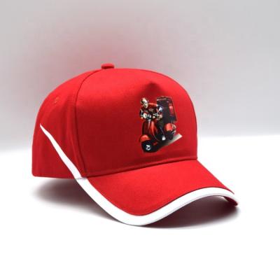 China JOINT KFC Printed Work Hat KFC Fast Food Baseball Cap Customized Work Baseball Cap for sale