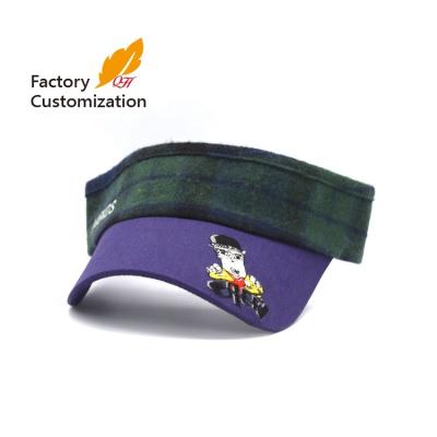 China Blank Plaid Cloth Blank Top Striped Plaid Cloth Hat No-Top Hat Customized Brand Embroidery Blank Top Hat for sale