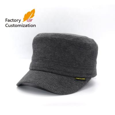 China Plush Knitted Fabric Military Hat Customized Deepening Type Knitted Military Hat Military Hat Breathable for sale