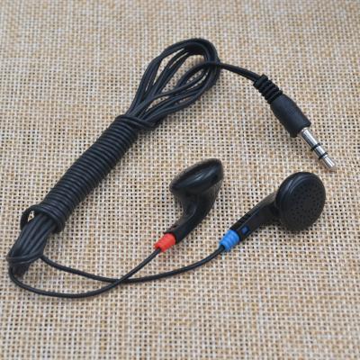 China Perfect Black Economical Disposable Sound Airline Cheap Earbud Earphone For Tourist Bus for sale