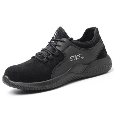 China Fashion Steel Industrial Suede Toe Lightweight Sports Men Work Steel Toe Safety Shoes Manufacturer for sale