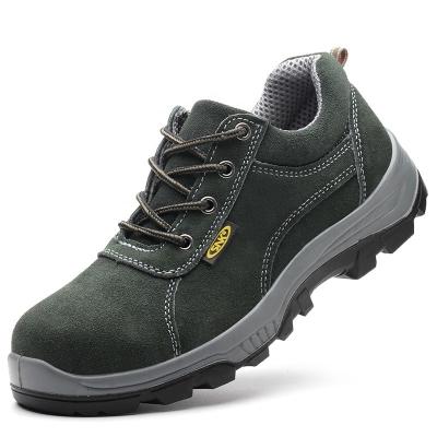 China Steel Toe 2021 Fashion Construction Industrial Toe Suede Unisex Lightweight Mens Work Steel Toe Safety Shoes for sale