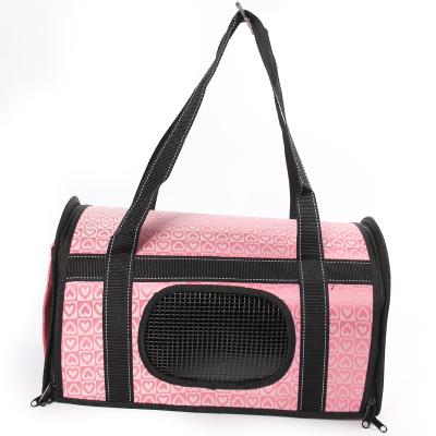 China Sustainable Pet Supplies Fordable Small Pet Portable Handbag Carrier Airline Approved Bag for sale