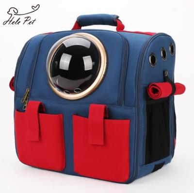 China Breathable Wholesale Portable Pet Products Appearance Bag Backpack Small Dog Carrier for sale