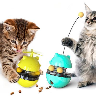 China Viable Tumbler Pet Products Funny Interactive Cat Toy Ball Food Leakage Pet Toys for sale