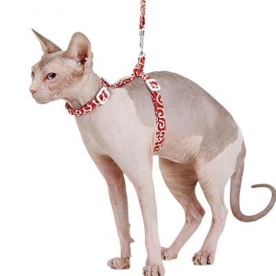 China Durable Hefeng Cat Products Pet Walking Anti I-shaped Artifact Chest Strap Japanese Traction Rope Interrupt boltPet Collars And Leashes for sale