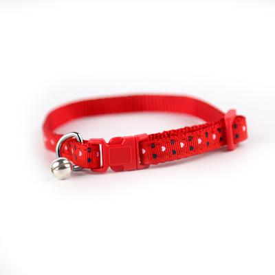 China Thoughtful Pet Supplies Love Logo Collar With Small Bell Waterproof Collar for sale