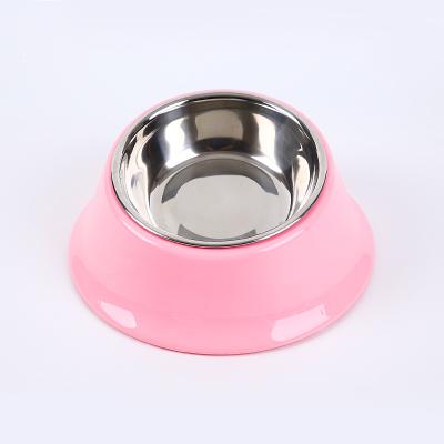 China Durable Plastic Pet Supplies Pet Feeding Bowl Eco - Friendly Non - Slip Classic Metal Sustainable for sale