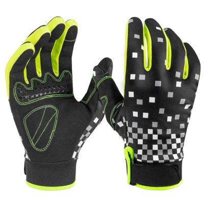 China 2021 Latest Arrival Full Finger Breathable Mesh Gel Padded Cycling Riding Full Finger Bicycle Gloves Bike Racing Gloves for sale