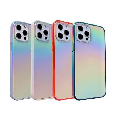 China New Designs Anti-fall 2 in 1 Phone Cover Laser TPU Cell Phone Case For iPhone 12 Pro Max for sale