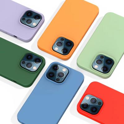 China New Shockproof Soft Silicone Liquid Case For iPhone 14 Liquid Silica Gel Phone Case Protector For iPhone 14 Pro Max for sale