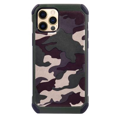 China Factory Custom Luxury Design Anti-Fall Design Durable Camouflage Phone Case Protector Mobile Phone Cover For IPhone12 for sale