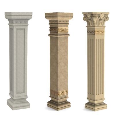 China Roman Column Molds EUROPEAN ABS Plastic Square Molds For Concrete Casting In for sale