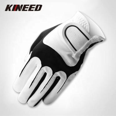 China Breathable Customized Logo Premium Left Hand PU Leather Sports Golf Gloves for sale